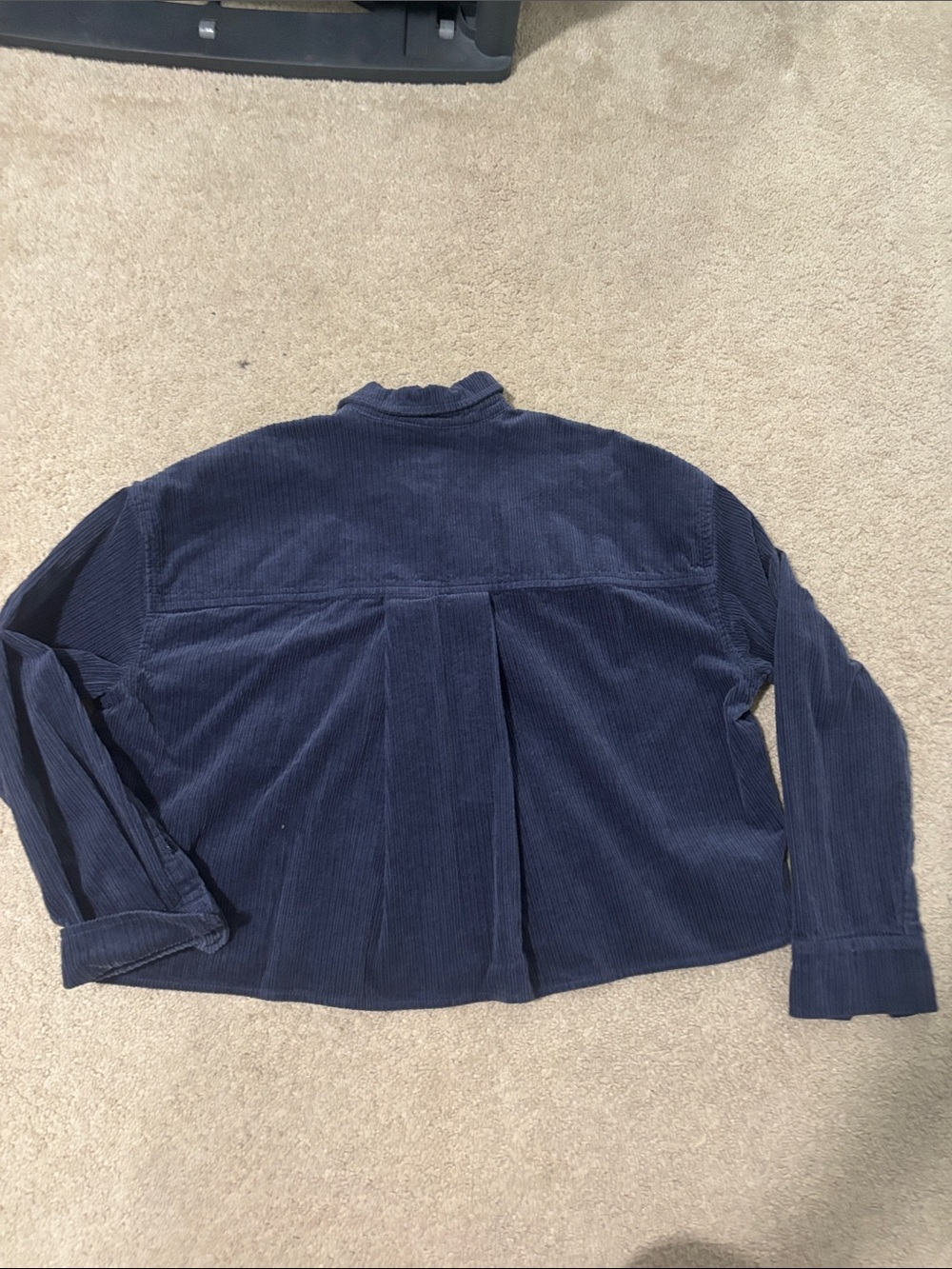 Madewell Navy Blue Corduroy Button-Down Shirt - Picture 5 of 5